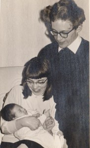 Mother father and baby